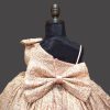 Peach Sequin Net Dress – Sequin Party Dress for Girls Online