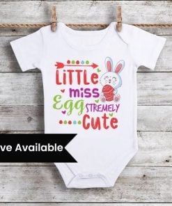 Easter Bunny Baby Romper - Personalised Boy Girl Easter Outfit