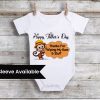 Personalised Fathers Day Baby Romper, Custom fathers day newborn onesie