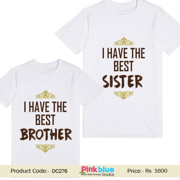 Personalized I have the best brother and sister Custom T-shirt