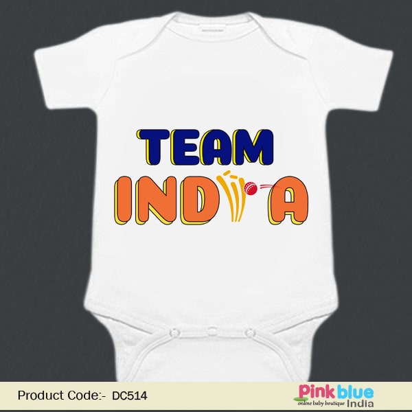 Personalized Team India Baby Onesie, Romper Online India
