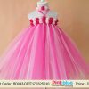Shop Pink Rose Flower 1st Birthday Tutu Dress