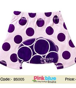 purple baby shorts