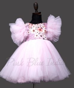 Pink sequin party dress, Baby Girl Birthday Party Dress with headband