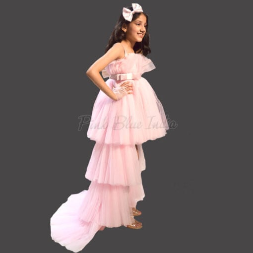 Girl Long Gown Birthday Party Dress, Kids partywear dress India