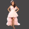 Baby Girl Pink Birthday Party Dress, princess tail Dress online India