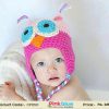 crochet baby owl hat