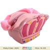 Cute Pink Crown Shaped Stylish Kids Bag With Comfortable Strap
