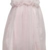 Shop Online Pink Floral Net and Crepe Party Baby Dress