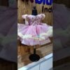 Girl's Birthday Party Wear Pink Fluffy Gown Dress