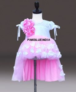 Pink Baby Girl High Low Dress – Little Girl High Low Dress