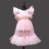 Pink long western party dress for girls birthday stylish outfit