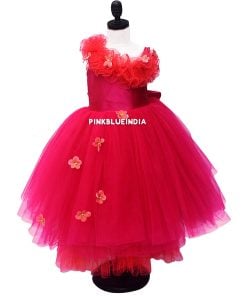 Baby Girl Pink Indian Party Wear Gown – Kids Party Dress Online