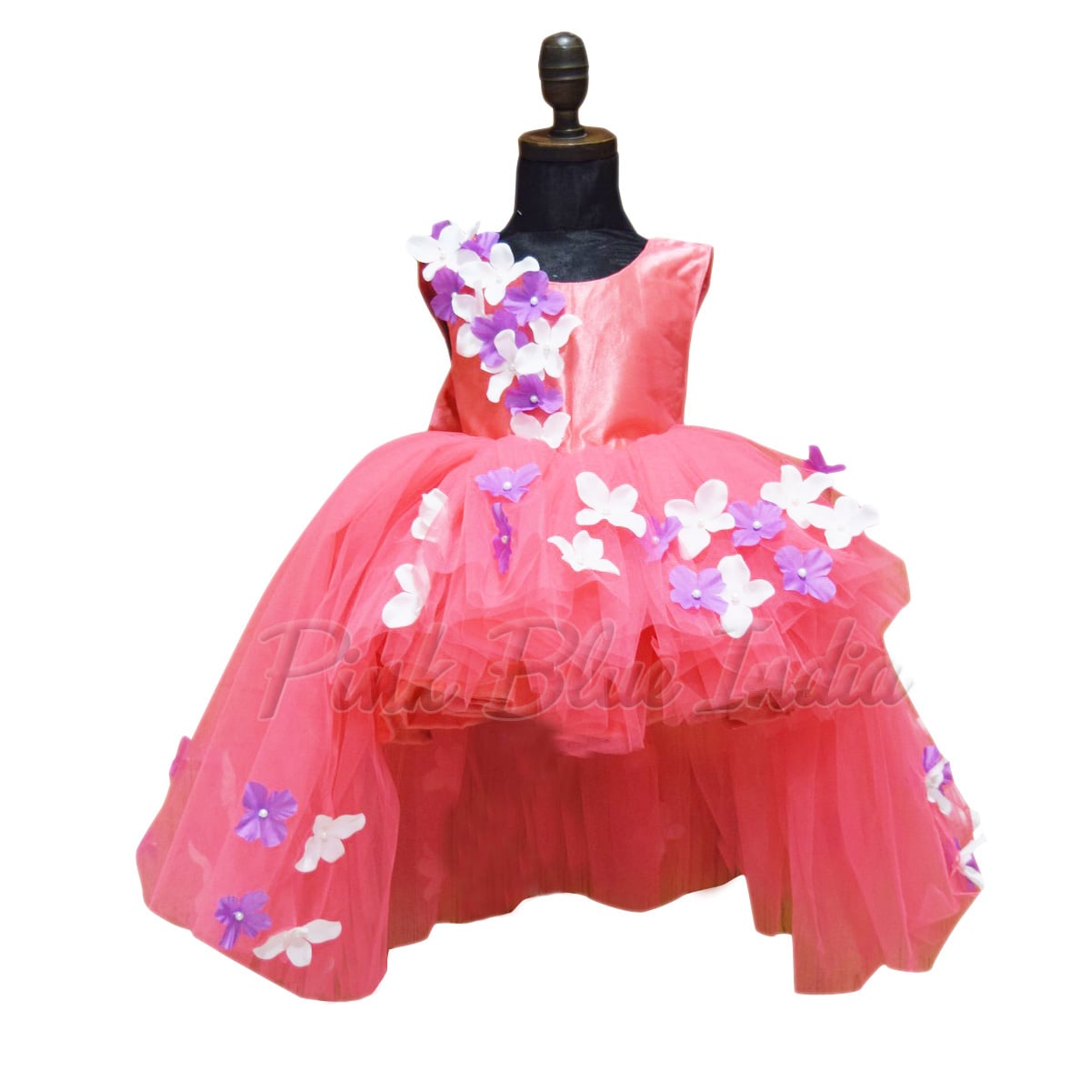 Tissue silk ruffle gown in pink color | Gowns for girls, Kids designer  dresses, Kids gown