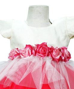 pink flower princess dress