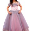 Kids Party Wear Pink Ball Gown Online