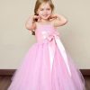 Kids Party wear Satin Ribbon Tutu Dress and Gown Pink Online