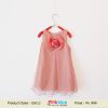 pink rosette baby dress