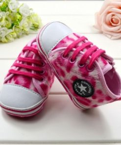 Cute Little Pink Shoes for Infant Girl with Comfortable Laces