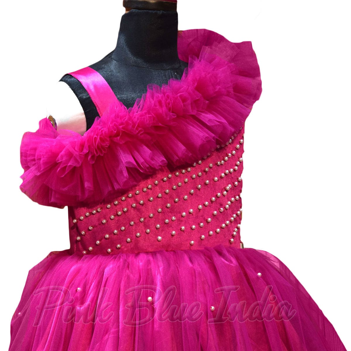 Mila Glitter Split Gown - Light Pink – Dressmezee