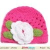 pink baby woolen cap