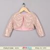 Posh Peach Designer Party wear Shrug with Shimmery Sequins