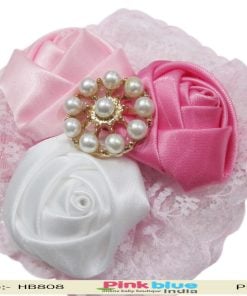Baby Pink Flower Hair Band