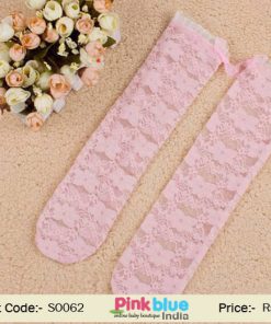 Kids and Baby Pink Designer Socks