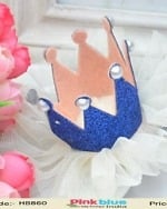 Pretty Blue Crown Hair Clip for Girls