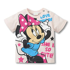 Minnie Mouse Baby Girls T-Shirt White Funny Kids Tees