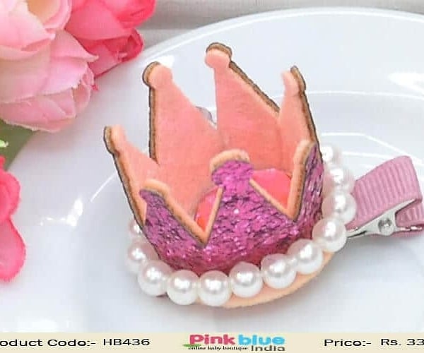 Pretty Pink Hair Clip for Toddler Girls in India