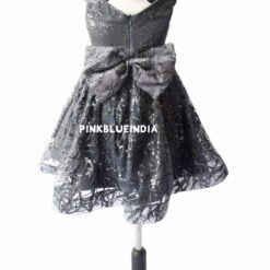 Silver & Gray Flower Girl Dress – Age 1 – 12Y Party wear Dress