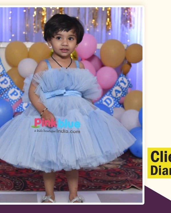Buy Powder Blue Little Girls Princess Dress for Party