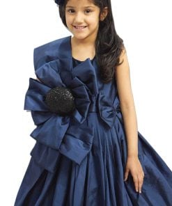 Navy Blue Princess Ball Gown Birthday Party Dress | Couture Long Gown