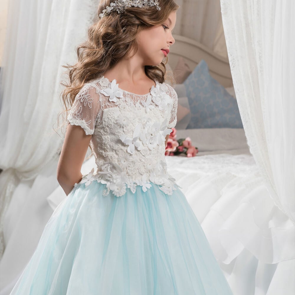 Dresses For Teenage Girls Tulle Fabrics Party Dress Children Embroidery  Event Long Prom Dresses Wedding Bridesmaid Costume | Fruugo NO