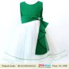 Buy Princess Girls Sleeveless Summer Party Dupion Dress White and Green