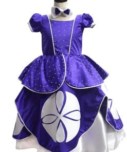 Princess Sofia the First Birthday Dress, Little Girl Sofia Gown, Disney Costume