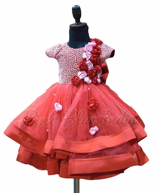 Pure handwork Indian gown for girls wedding celebration stylish wear