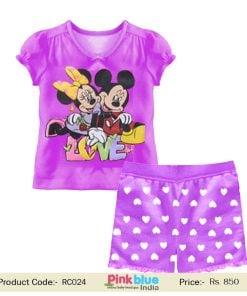 mickey minnie mouse t-shirt short