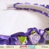 Purple Flower Hair Band for Infant Girls