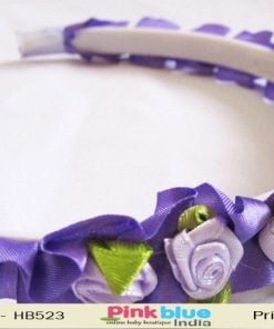 Purple Flower Hair Band for Infant Girls
