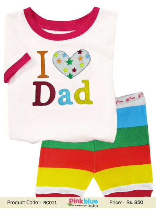 I love Dad Baby T-shirt and Shorts