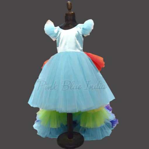 Rainbow First Birthday Dress, Unicorn Gown
