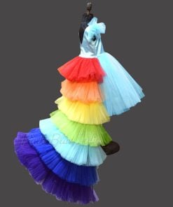 Rainbow Theme Birthday Party Girl Dress India