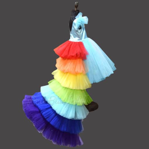 Rainbow Theme Birthday Party Girl Dress India