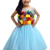 Baby Girl Rainbow Themed 1st Birthday Party Gown Dress – Kids Rainbow Outfit Toddler