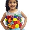 Flower Girls Princess Rainbow Dress Birthday Party Gown