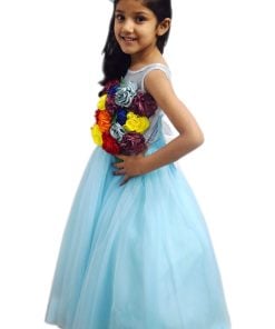 Flower Girls Princess Rainbow Dress Birthday Party Gown