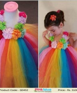 rainbow tutu dress
