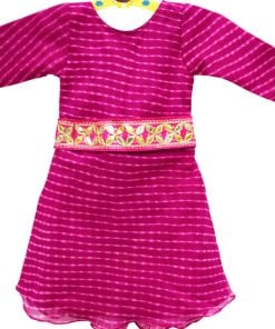 Buy Rajasthani Designer Baby Girl Lehariya Dress